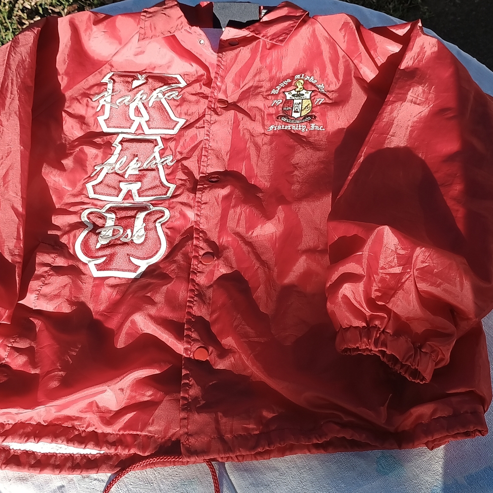 Kappa Alpha Psi Red Stitched Line Jacket.
